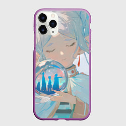 Чехол iPhone 11 Pro матовый Sousou no Frieren, цвет: 3D-фиолетовый