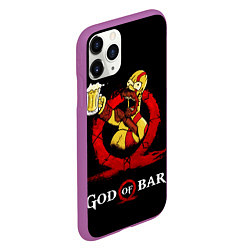 Чехол iPhone 11 Pro матовый Бог бара, цвет: 3D-фиолетовый — фото 2