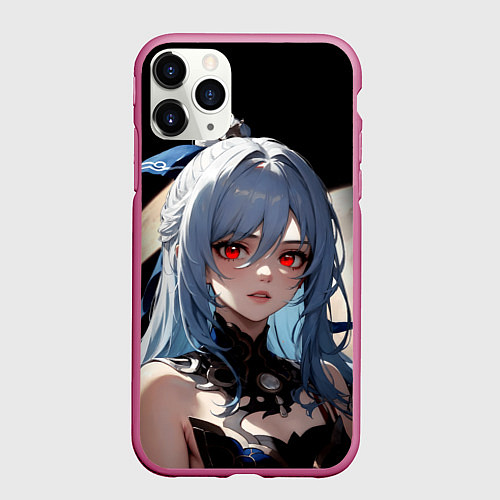 Чехол iPhone 11 Pro матовый Цзиньлю - Honkai / 3D-Малиновый – фото 1