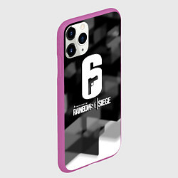Чехол iPhone 11 Pro матовый Rainbow six cybersport, цвет: 3D-фиолетовый — фото 2