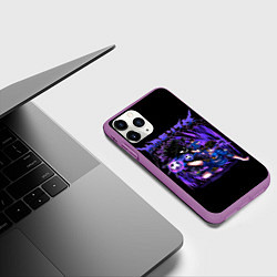 Чехол iPhone 11 Pro матовый Бачира - Блю Лок, цвет: 3D-фиолетовый — фото 2