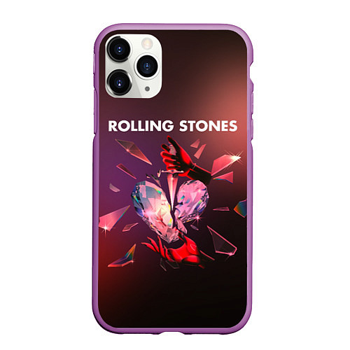 Чехол iPhone 11 Pro матовый Hackney diamonds - Rolling Stones / 3D-Фиолетовый – фото 1