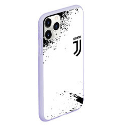 Чехол iPhone 11 Pro матовый Juventus sport color black, цвет: 3D-светло-сиреневый — фото 2