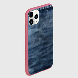 Чехол iPhone 11 Pro матовый Старая джинса, цвет: 3D-малиновый — фото 2
