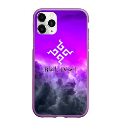 Чехол iPhone 11 Pro матовый Black desert mmorpg steel abstraction