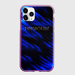 Чехол iPhone 11 Pro матовый Forspoken frey blue game abstraction, цвет: 3D-фиолетовый