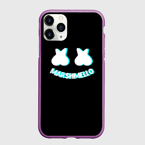 Чехол iPhone 11 Pro матовый Маршмеллоу Крис Комсток / 3D-Фиолетовый – фото 1