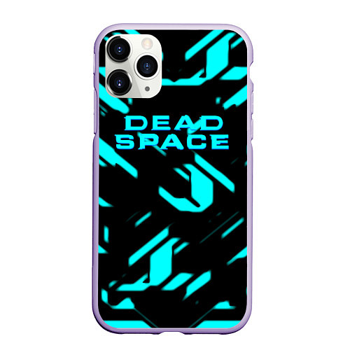 Чехол iPhone 11 Pro матовый Dead space айзек стиль неоновая броня / 3D-Светло-сиреневый – фото 1