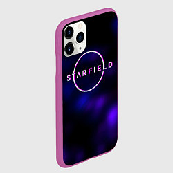 Чехол iPhone 11 Pro матовый Starfield тёмное небо из игры, цвет: 3D-фиолетовый — фото 2