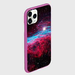 Чехол iPhone 11 Pro матовый Uy scuti star - neon space, цвет: 3D-фиолетовый — фото 2