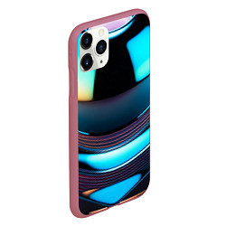 Чехол iPhone 11 Pro матовый Шар с отражениями, цвет: 3D-малиновый — фото 2