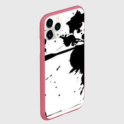 Чехол iPhone 11 Pro матовый Art blots - vanguard, цвет: 3D-малиновый — фото 2