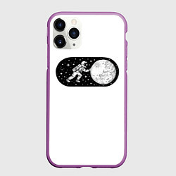 Чехол iPhone 11 Pro матовый Space on, цвет: 3D-фиолетовый