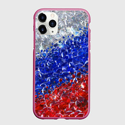 Чехол iPhone 11 Pro матовый Драгоценные камни России, цвет: 3D-малиновый
