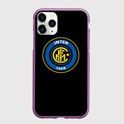 Чехол iPhone 11 Pro матовый Inter fc, цвет: 3D-фиолетовый