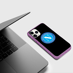 Чехол iPhone 11 Pro матовый Napoli fc, цвет: 3D-фиолетовый — фото 2