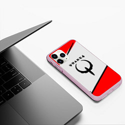 Чехол iPhone 11 Pro матовый Квейк 4 геометрия, цвет: 3D-розовый — фото 2