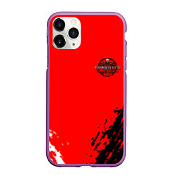 Чехол iPhone 11 Pro матовый Painkiller logo game шутер прошлого, цвет: 3D-фиолетовый