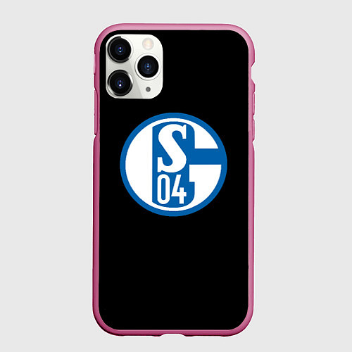Чехол iPhone 11 Pro матовый Schalke 04 fc club sport / 3D-Малиновый – фото 1