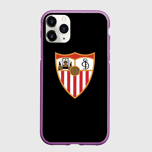 Чехол iPhone 11 Pro матовый Seliva sport fc / 3D-Фиолетовый – фото 1