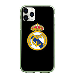 Чехол iPhone 11 Pro матовый Real madrid fc club, цвет: 3D-салатовый