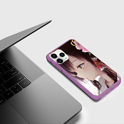Чехол iPhone 11 Pro матовый Touhou Project Рейму Cute, цвет: 3D-фиолетовый — фото 2