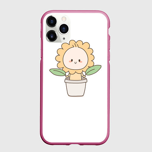 Чехол iPhone 11 Pro матовый Chippi Twins для него / 3D-Малиновый – фото 1