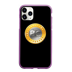 Чехол iPhone 11 Pro матовый BTC money