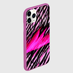 Чехол iPhone 11 Pro матовый Розовая буря, цвет: 3D-фиолетовый — фото 2