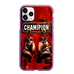 Чехол iPhone 11 Pro матовый Champion boxing