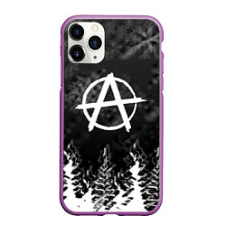 Чехол iPhone 11 Pro матовый Anarchy winter gray