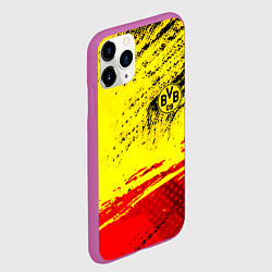 Чехол iPhone 11 Pro матовый Borussia color краски спорт, цвет: 3D-фиолетовый — фото 2