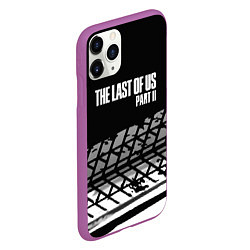 Чехол iPhone 11 Pro матовый The Last of Us краски асфальт, цвет: 3D-фиолетовый — фото 2