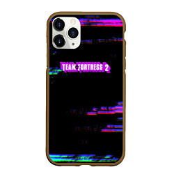 Чехол iPhone 11 Pro матовый Team Fortress 2 киберпанк стиль