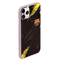 Чехол iPhone 11 Pro матовый Barcelona краски текстура, цвет: 3D-розовый — фото 2