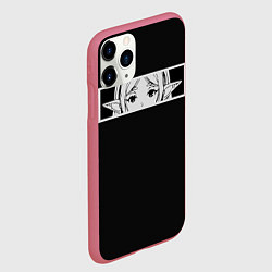Чехол iPhone 11 Pro матовый Взгляд Фрирен, цвет: 3D-малиновый — фото 2