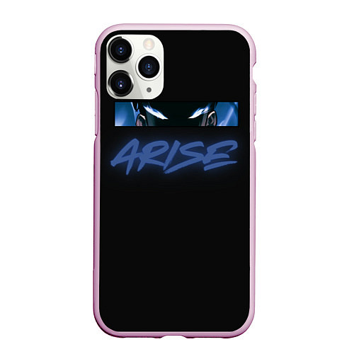 Чехол iPhone 11 Pro матовый Поднятие уровня в одиночку - Arise / 3D-Розовый – фото 1