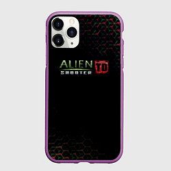 Чехол iPhone 11 Pro матовый Alien Shooter космос тема