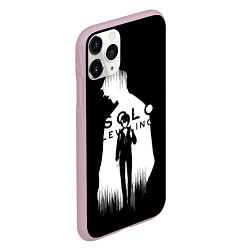 Чехол iPhone 11 Pro матовый Solo Leveling Sung Jin Woo LevelUp, цвет: 3D-розовый — фото 2