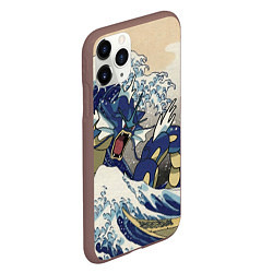 Чехол iPhone 11 Pro матовый Kanagawa wave - Gyarados, цвет: 3D-коричневый — фото 2