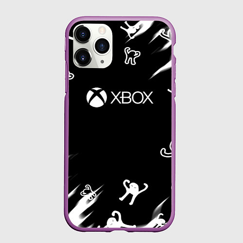 Чехол iPhone 11 Pro матовый Ъуъ съука xbox mem / 3D-Фиолетовый – фото 1