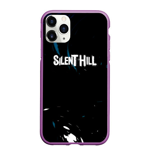 Чехол iPhone 11 Pro матовый Silent hill remake game / 3D-Фиолетовый – фото 1