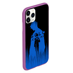 Чехол iPhone 11 Pro матовый Sung Jin Woo blue Shadow, цвет: 3D-фиолетовый — фото 2