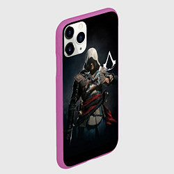 Чехол iPhone 11 Pro матовый Эдвард Кенуей Assassins black flag, цвет: 3D-фиолетовый — фото 2