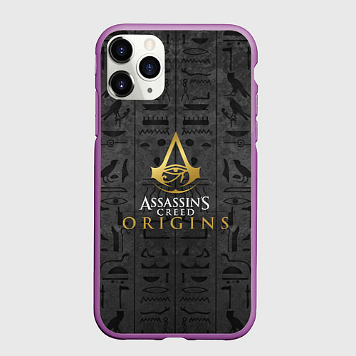 Чехол iPhone 11 Pro матовый Пески Египта Assassins creed / 3D-Фиолетовый – фото 1