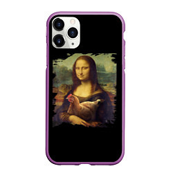 Чехол iPhone 11 Pro матовый Mona Chicken Liza