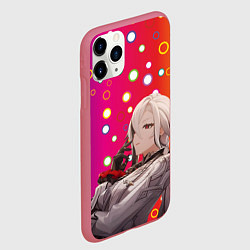Чехол iPhone 11 Pro матовый Genshin Impact Razor, цвет: 3D-малиновый — фото 2