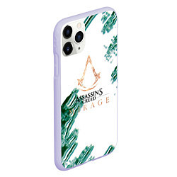 Чехол iPhone 11 Pro матовый Assasins creed mirage game pattern, цвет: 3D-светло-сиреневый — фото 2