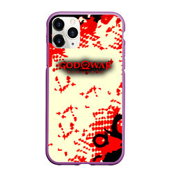 Чехол iPhone 11 Pro матовый God of war паттерн гейм