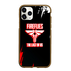 Чехол iPhone 11 Pro матовый The Last of Us краски текстура, цвет: 3D-коричневый